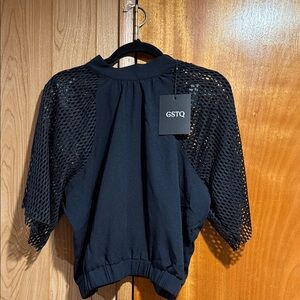 GSTQ Mesh Combo Halter Top